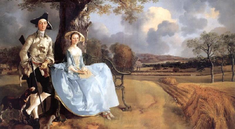 Thomas Gainsborough Portrait of Mr and Mrs Andrews Norge oil painting art